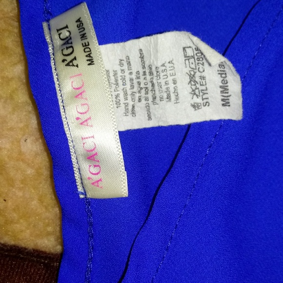 Agaci royal blue blouse - Picture 3 of 3